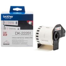 Brother DK22251 - Etiquetas Originales de Tamaño personalizado - Ancho 62mm x 15