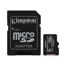 Kingston Tarjeta Micro SDXC 256GB Clase 10 100MB/s Canvas Select Plus + Adaptador SD