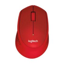 Logitech M330 Silent Plus Raton Inalambrico 1000dpi - Silencioso - 3 Botones - Uso Diestro - Color Rojo