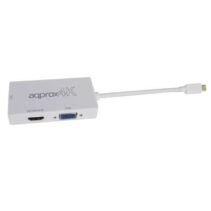 Approx Adaptador Displayport a HDMI/VGA/DVI - 3 en 1 - Resolucion 4K