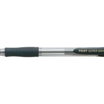 Pilot Boligrafo de Bola Retractil SuperGrip - Punta Redonda 1.0mm - Trazo 0.27mm - Tinta de Aceite - Grip Ergonomico - Color Negro