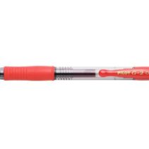 Pilot Boligrafo de Gel G2 Rollerball Retractil - Recargable - Punta de Bola Redonda 0.7mm - Trazo 0.32mm - Grip Ergonomico - Color Rojo