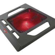 Trust Gaming GXT 220 Kuzo Base de Refrigeracion para Portatil hasta 17.3" - Ventilador Silencioso con Iluminacion Roja - Color Negro