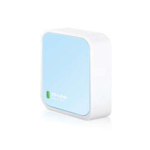 TP-Link Router inalambrico Nano N 300Mbps - 1 EP ETH - 1 EP Micro USB -Antena Interna - Color Blanco/Azul