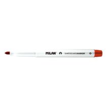 Milan Rotuladores para Pizarra Blanca con Punta Redonda - Punta 3.7 mm - Tinta a Base de Alcohol - Borrable en Seco - Color Rojo