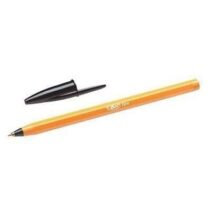 Bic Orange Original Fine Boligrafo de Bola - Punta Redonda de 0.8mm - Trazo de 0.30mm - Tinta con Base de Aceite - Cuerpo Naranja - Color Negro