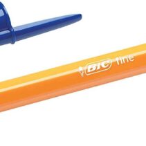 Bic Orange Original Fine Boligrafo de Bola - Punta Redonda de 0.8mm - Trazo de 0.30mm - Tinta con Base de Aceite - Cuerpo Naranja - Color Azul