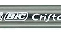 Bic Cristal Large Boligrafo de Bola - Punta Gruesa de 1.6mm - Trazo de 0.60mm - Tinta con Base de Aceite - Translucido - Color Negro