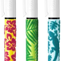 Bic 4 Colours Velours Boligrafo de Bola Retractil - Punta Media de 1.0 mm - Tinta con Base de Aceite - Diseño Jungla