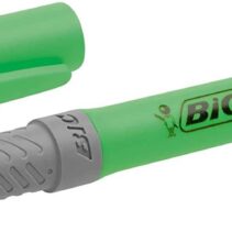 Bic Highlighter Grip Marcador Fluorescente - Tinta con Base de Agua - Punta Biselada - Trazo entre 1.60 y 3.30 mm - Color Verde