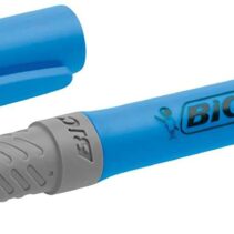 Bic Highlighter Grip Marcador Fluorescente - Tinta con Base de Agua - Punta Biselada - Trazo entre 1.60 y 3.30 mm - Color Azul