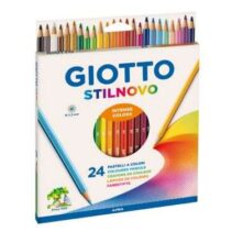 Giotto Stilnovo Pack de 24 Lapices Hexagonales de Colores - Mina 3.3mm - Madera - Colores Surtidos