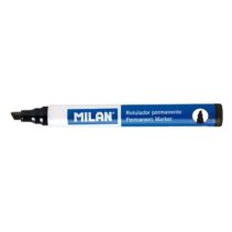 Milan Rotuladores Permanentes Punta Biselada - Punta 1 - 4mm - Tinta a Base de Alcohol - Color Negro