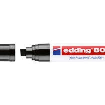 Edding 800 Rotulador Permanente - Punta Biselada - Trazo entre 4 y 12 mm. - Recargable - Secado Instantaneo - Color Negro