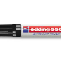 Edding 550 Rotulador Permanente - Punta Redonda - Trazo entre 3 y 4 mm. - Recargable - Secado Rapido - Color Negro