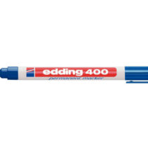 Edding 400 Rotulador Permanente - Punta Redonda - Trazo 1 mm. - Recargable - Secado Rapido - Color Azul