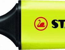 Stabilo Boss 70 Rotulador Marcador Fluorescente - Trazo entre 2 y 5mm - Recargable - Tinta con Base de Agua - Color Amarillo Fluorescente