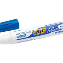 Bic Velleda 1701 ECOlutions Marcadores para Pizarra - Punta Redonda - Trazo de 1.5 mm - Tinta con Base de Alcohol - Ecologico - Borrado Optimo - Color Azul