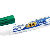 Bic Velleda 1701 ECOlutions Marcadores para Pizarra - Punta Redonda - Trazo de 1.5 mm - Tinta con Base de Alcohol - Ecologico - Borrado Optimo - Color Verde