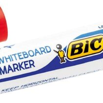 Bic Velleda 1751 ECOlutions Marcadores para Pizarra - Punta Biselada - Trazo entre 3mm y 5.5mm - Tinta con Base de Alcohol - Ecologico - Borrado Optimo - Color Rojo