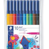 Staedtler Noris 326 Rotulador de Punta de Fibra - Resistente a la Presion - Tinta Base de Agua - Colores Surtidos