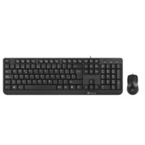 NGS Cocoa Pack USB Teclado Multimedia + Raton 1000dpi 3 Botones - Uso Ambidiestro - Color Negro