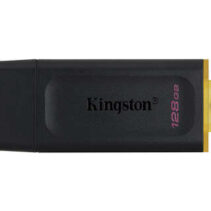 Kingston DataTraveler Exodia Memoria USB 128GB - USB 3.2 Gen 1 - Con Tapa - Enganche para Llavero - Color Negro (Pendrive)