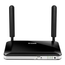 D-Link Router Inalambrico 4G LTE WiFi - Hasta 150Mbps - 4 Puertos RJ45 10/100 Mbps - 2 Antenas Externas - Color Negro