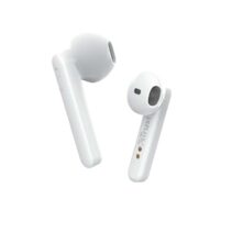 Trust Primo Touch Auriculares Inalambricos Bluetooth 5.0 - Control Tactil - Autonomia hasta 10h - Alcance 10m - Estuche de Carga - Color Blanco