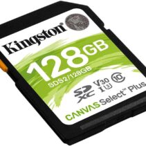 Kingston Tarjeta SDXC 128GB UHS-I Clase 10 100MB/s Canvas Select Plus