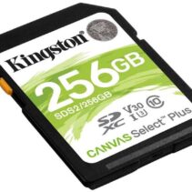 Kingston Tarjeta SDXC 256GB UHS-I Clase 10 100MB/s Canvas Select Plus