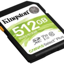 Kingston Tarjeta SDXC 512GB UHS-I Clase 10 100MB/s Canvas Select Plus