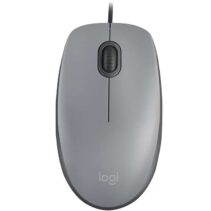 Logitech M110 Silent Raton USB 1000dpi - 3 Botones - Silencioso - Uso Ambidiestro - Cable de 1.80m - Color Gris