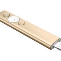 Logitech Spotlight Presentador Inalambrico - Radio de Accion 30m - Vibracion - Color Oro