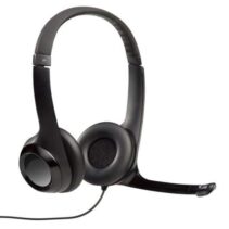 Logitech H390 Auriculares con Microfono Plegable USB - Diadema Ajustable - Almohadillas Acolchadas - Controles en Cable - Cable de 2.33m - Color Negro