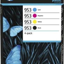 HP 953 Pack de 4 Cartuchos de Tinta Originales - 6ZC69AE