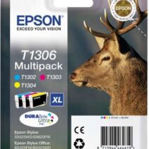 Epson T1306 Pack de 3 Cartuchos de Tinta Originales - Cian