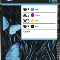 HP 963 Pack de 4 Cartuchos de Tinta Originales - 6ZC70AE