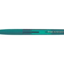 Pilot Boligrafo de Bola Retractil SuperGrip G - Punta Redonda 1.0mm - Trazo 0.4mm - Tinta de Aceite - Grip Ergonomico - Color Verde Bosque