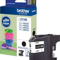 Brother LC221 Negro Cartucho de Tinta Original - LC221BKBP