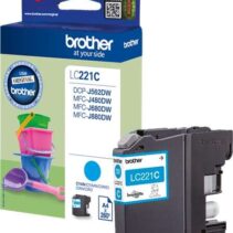 Brother LC221 Cyan Cartucho de Tinta Original - LC221CBP