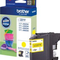 Brother LC221 Amarillo Cartucho de Tinta Original - LC221YBP