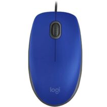 Logitech M110 Silent Raton USB 1000dpi - 3 Botones - Silencioso - Uso Ambidiestro - Cable de 1.80m - Color Azul