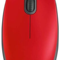 Logitech M110 Silent Raton USB 1000dpi - 3 Botones - Silencioso - Uso Ambidiestro - Cable de 1.80m - Color Rojo