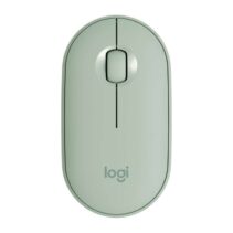 Logitech Pebble M350 Raton Inalambrico USB 1000dpi - 3 Botones - Uso Ambidiestro - Color Verde Eucalipto