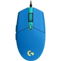 Logitech G203 Lightsync Raton USB 8000dpi - 5 Botones Programables - Iluminacion RGB Lightsync - Uso Diestro - Cable de 2.10m - Color Azul