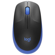 Logitech M190 Full Size Raton Inalambrico USB 1000dpi - 3 Botones - Gran Tamaño - Uso Ambidiestro - Color Negro/Azul