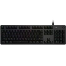 Logitech G512 Teclado Mecanico Gaming USB - Teclas Mecanicas GX Brown - Iluminacion RGB Lightsync - Superficies de Metal - Cable de 1.80cm - Color Negro