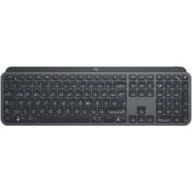 Logitech MX Keys Teclado Inalambrico USB - Teclas Retroiluminadas con Deteccion de Proximidad de Manos - Iluminacion Ajustable - Color Negro