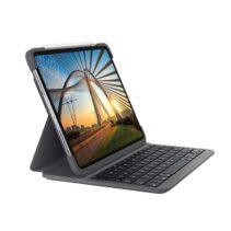 Logitech Slim Folio Pro Funda con Teclado Retroiluminado Bluetooth para iPad Pro 1ª y 2ª Generacion 11" - On/Off Automatico - Escritura Comoda - Cierre Magnetico - Color Gris